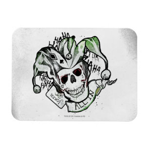 Magnet Flexible Équipe de suicide   Joker Crull "All In" Tattoo Ar