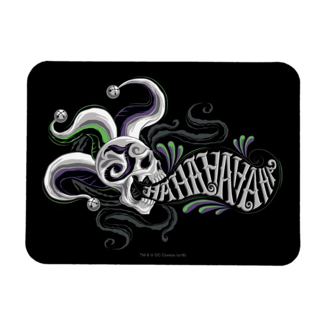 Magnet Flexible Équipe de suicide | Joker Skull - Haha (Horizontal)