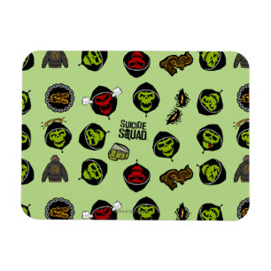 Magnet Flexible Équipe de suicide   Killer Croc Emoji Motif