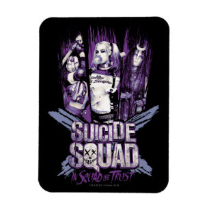 Magnet Flexible Équipe de suicide Squad Girls "In Squad We Trust