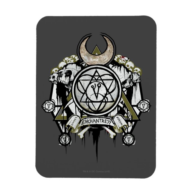 Magnet Flexible Équipe de suicide | Symboles d'enchantement Tattoo (Vertical)