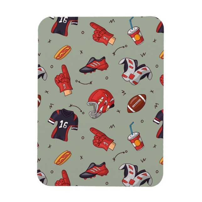 Magnet Flexible Équipement sportif de football avec Motif alimenta (Vertical)