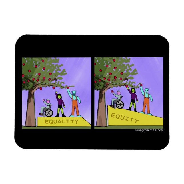 Magnet Flexible Équité/Égalité (Horizontal)