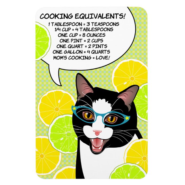 Magnet Flexible Équivalents cuisines Cuisine Cat Helper (Vertical)