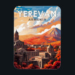 Magnet Flexible Erevan Arménie Travel Art Vintage<br><div class="desc">Erevan design de voyage vectoriel rétro. Erevan,  la capitale de l'Arménie,  est marquée par une grande architecture de l'ère soviétique.</div>