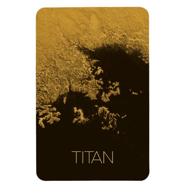 Magnet Flexible Espace Extérieur, Cosmos, Système Solaire, Titan L (Vertical)