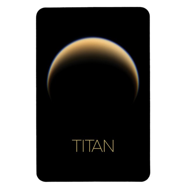 Magnet Flexible Espace Extérieur, Cosmos, Système Solaire, Titan L (Vertical)