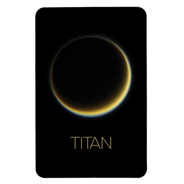 Magnet Flexible Espace Extérieur, Cosmos, Système Solaire, Titan L (Vertical)