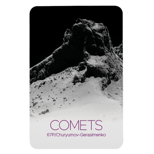 Magnet Flexible Espace Extérieur, Système Solaire, Cosmos, Comètes (Vertical)