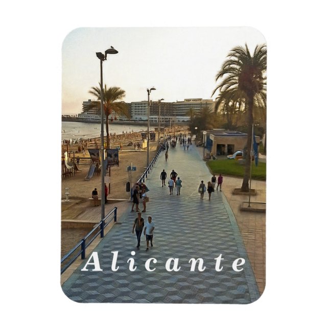Magnet Flexible Espagne. Alicante. n° 6. (Vertical)