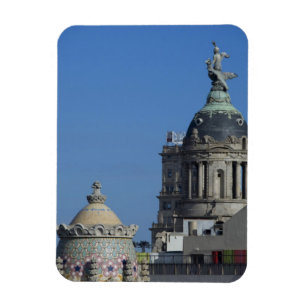 Magnet Flexible Espagne, Catalogne, Barcelone. Le toit de Barcelon