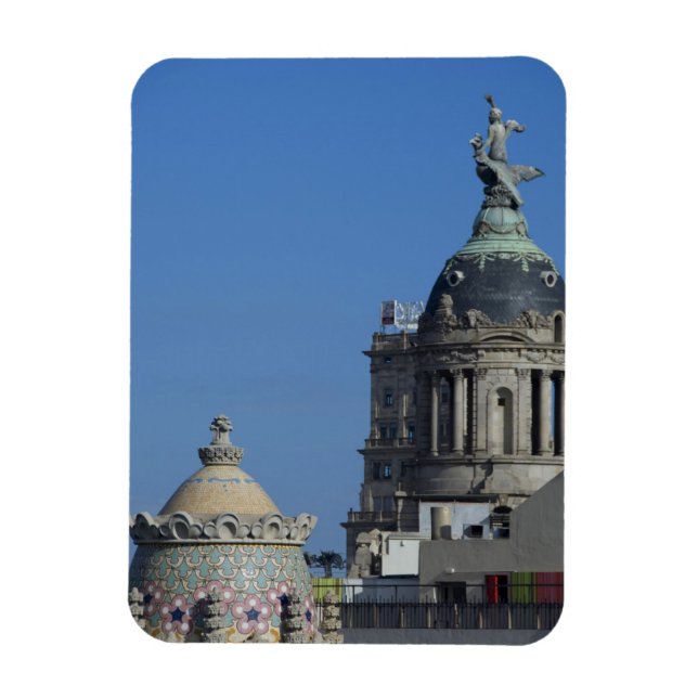 Magnet Flexible Espagne, Catalogne, Barcelone. Toit de Barcelone 2 (Vertical)