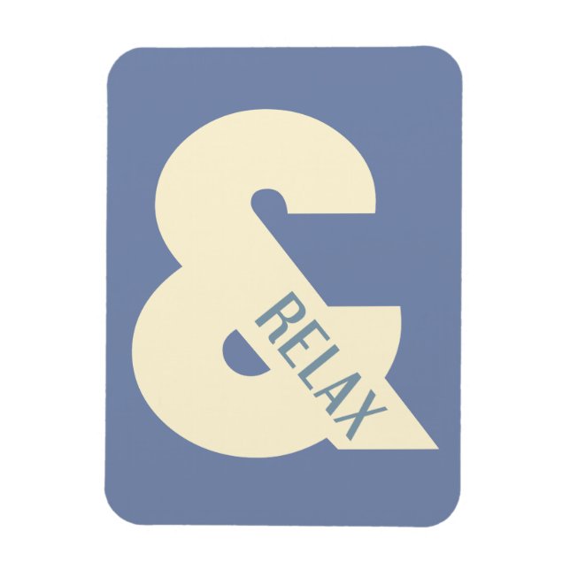 Magnet Flexible Esperluette Relax Minimaliste (Vertical)