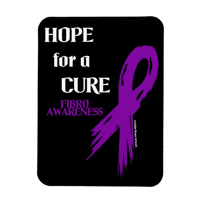 Magnet Flexible Espoir d'un Ruban Cure/Torn...Fibro (Vertical)