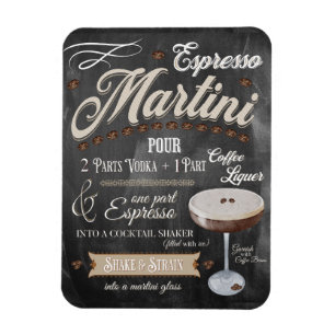 Magnet Flexible Espresso Martini Chalkboard Recette