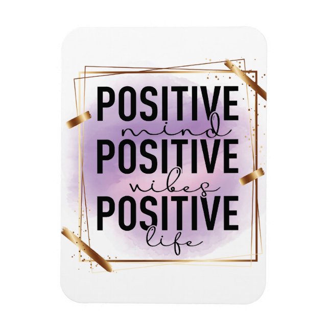 Magnet Flexible Esprit Positif, Vibes Positives, Vie Positive (Vertical)