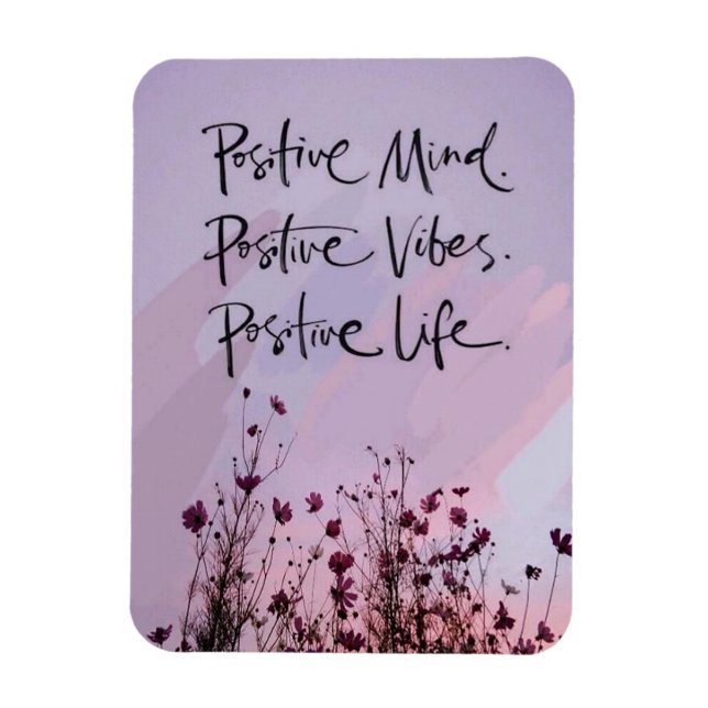 Magnet Flexible Esprit Positif, Vibes Positives, Vie Positive (Vertical)