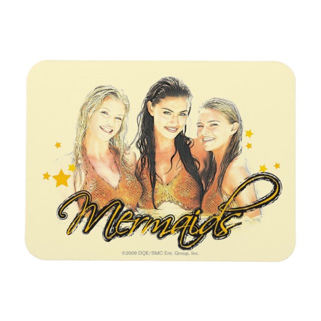 Magnet Flexible Esquisse de sirène (Horizontal)