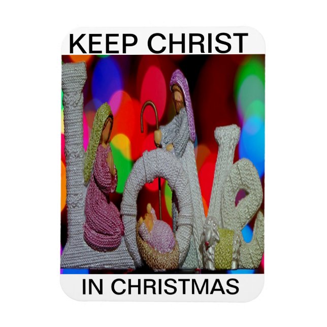 Magnet Flexible Essence de Noël avec l'amour de la Crèche (Vertical)