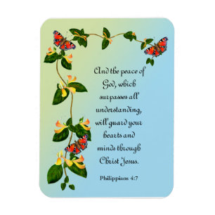 Magnet Flexible Et la paix de Dieu qui surpasse le verset biblique