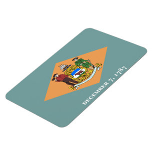 Magnet Flexible État du drapeau du Delaware