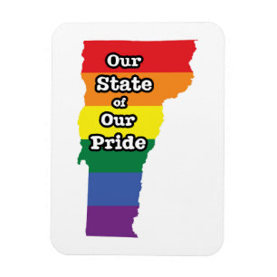 Magnet Flexible État Gay pride  Vermont