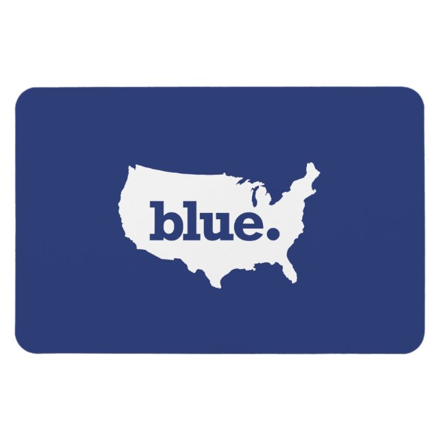 Magnet Flexible États américains bleus (Horizontal)