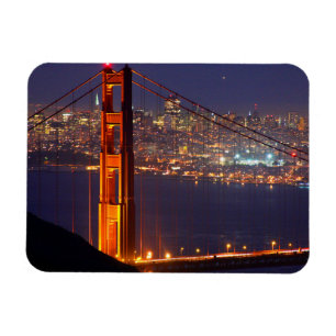 Magnet Flexible États-Unis, Californie. Golden Gate Bridge la nuit