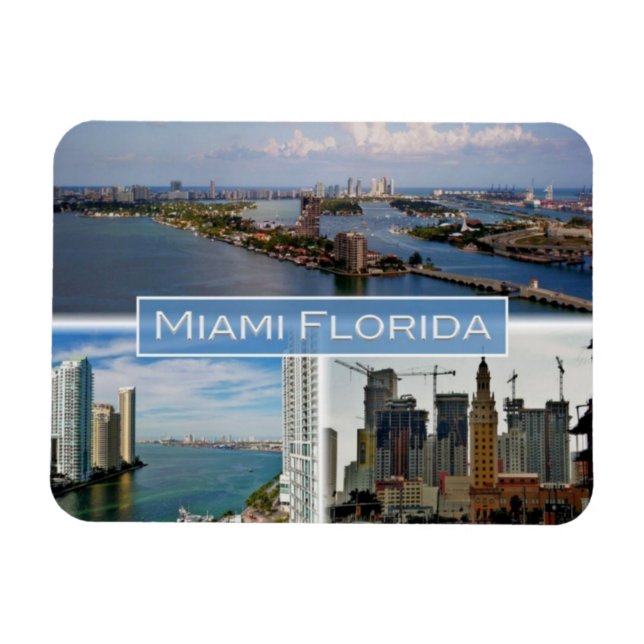 Magnet Flexible États-Unis - États-Unis d'Amérique - Miami - Flori (Horizontal)