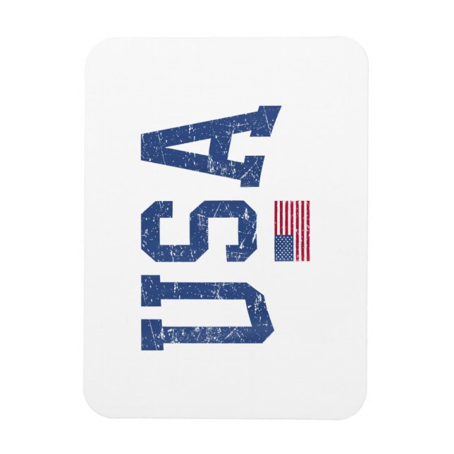 Magnet Flexible États-Unis Femmes Hommes Enfants Patriotique Améri (Vertical)