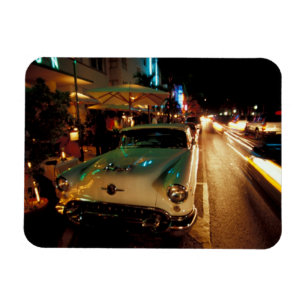 Magnet Flexible États-Unis, Floride, Miami, South Beach la nuit. 2