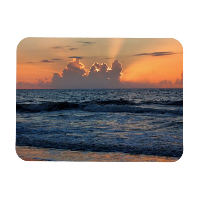 Magnet Flexible États-Unis, Géorgie, Tybee Island, Plage de Tybee  (Horizontal)