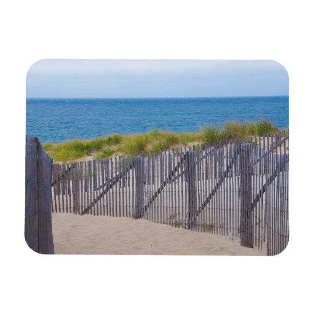Magnet Flexible États-Unis, Massachusetts. Dunes et chemin (Horizontal)