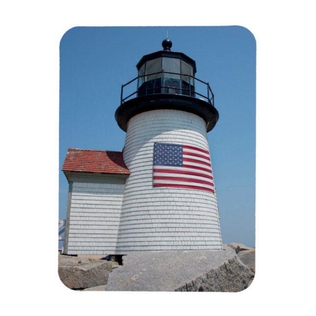 Magnet Flexible États-Unis, Massachusetts, Nantucket. Brant Point (Vertical)
