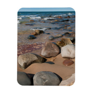 Magnet Flexible États-Unis, Michigan. Galets arrondis sur 12 Mile