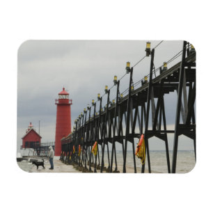 Magnet Flexible États-Unis, Michigan, Lake Michigan Shore, Grand H