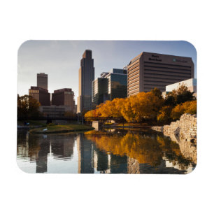 Magnet Flexible États-Unis, Nebraska, Omaha, Gene Leahy Mall, Sky