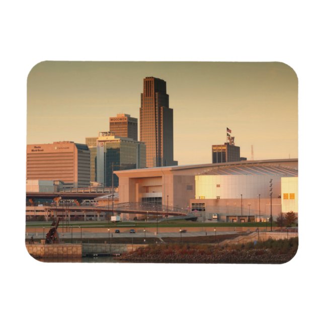Magnet Flexible États-Unis, Nebraska, Omaha, Skyline (Horizontal)