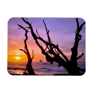 Magnet Flexible États-Unis, Oregon, Cape Meares. Coucher de soleil