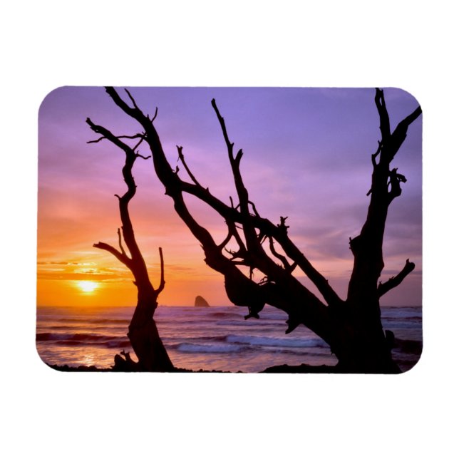 Magnet Flexible États-Unis, Oregon, Cape Meares. Coucher de soleil (Horizontal)