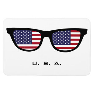 Magnet Flexible États-Unis Shades texte personnalisé et aimant cou
