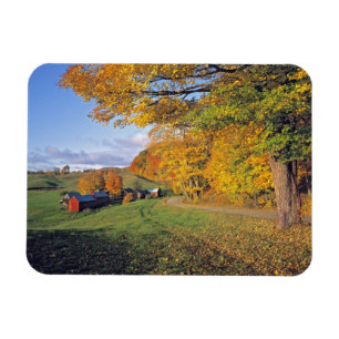 Magnet Flexible États-Unis, Vermont, Jenne Farm. L'automne arrive