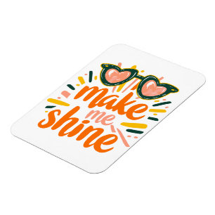 Magnet Flexible Été ensoleillé brillant Lettres