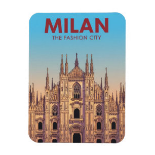 Magnet Flexible Étiquette de bagage de la cathédrale de Milan