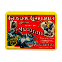 étiquette Giuseppe Garibaldi macaroni