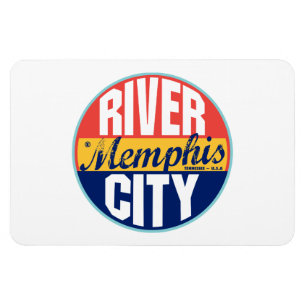 Magnet Flexible Étiquette vintage de Memphis