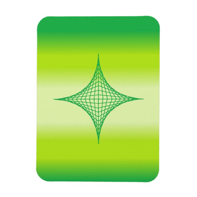 Magnet Flexible Étoile verte (Vertical)