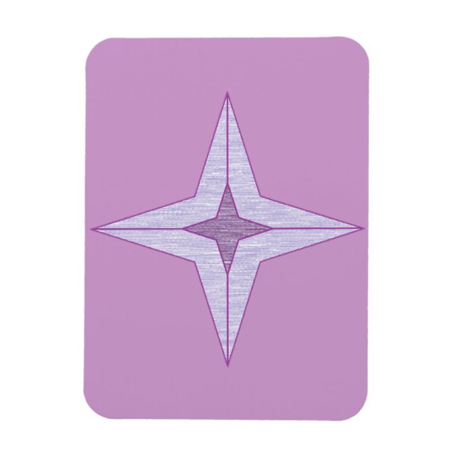 Magnet Flexible Étoile violette (Vertical)