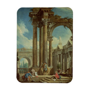 Magnet Flexible Étude de la perspective parmi les ruines romaines