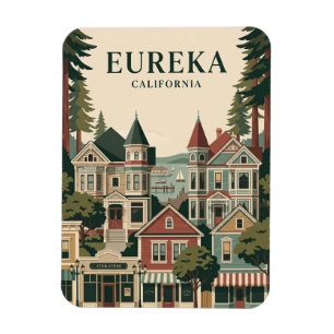 Magnet Flexible Eureka Californie vintage